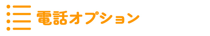 電話オプション